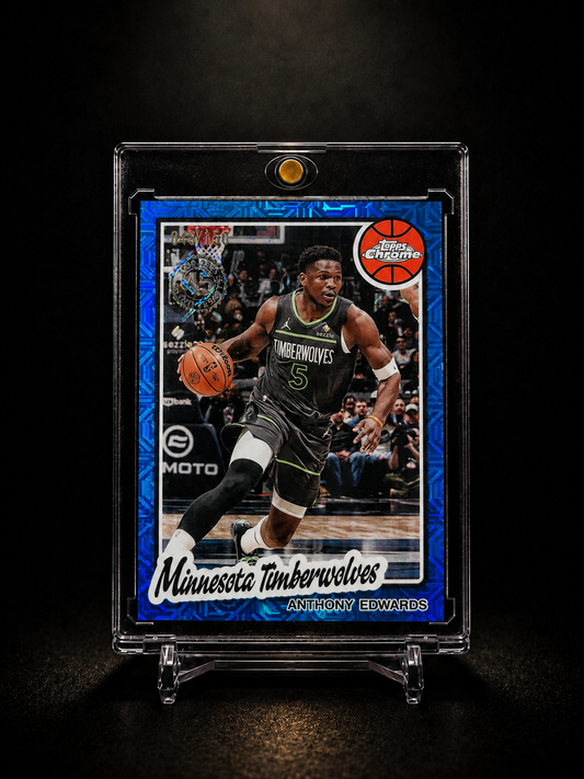 2025 Topps Chrome Blue Refractor /150 Anthony Edwards