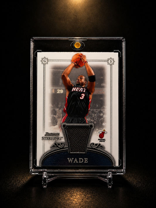 2006-07 Bowman Sterling Dwyane Wade Game Used Jersey Relic