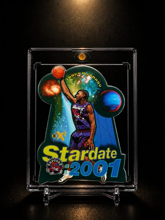 2000-01 EX Stardate 2001 Basketball TRACY McGRADY STARDATE 2001 DIE-CUT INSERT