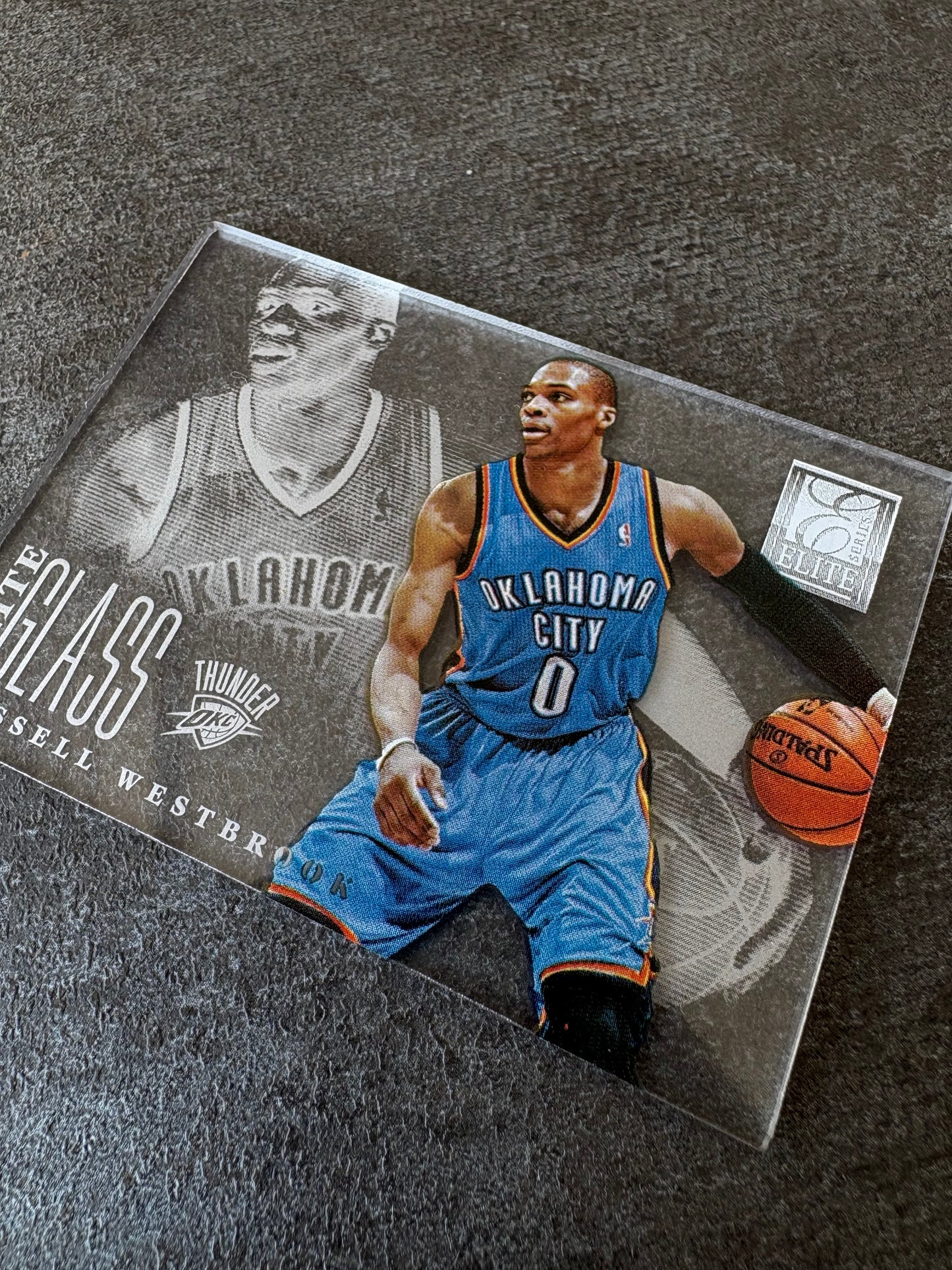 2012-13 PANINI ELITE SERIES BASKETBALL RUSSELL WESTBROOK ELITE GLASS #20