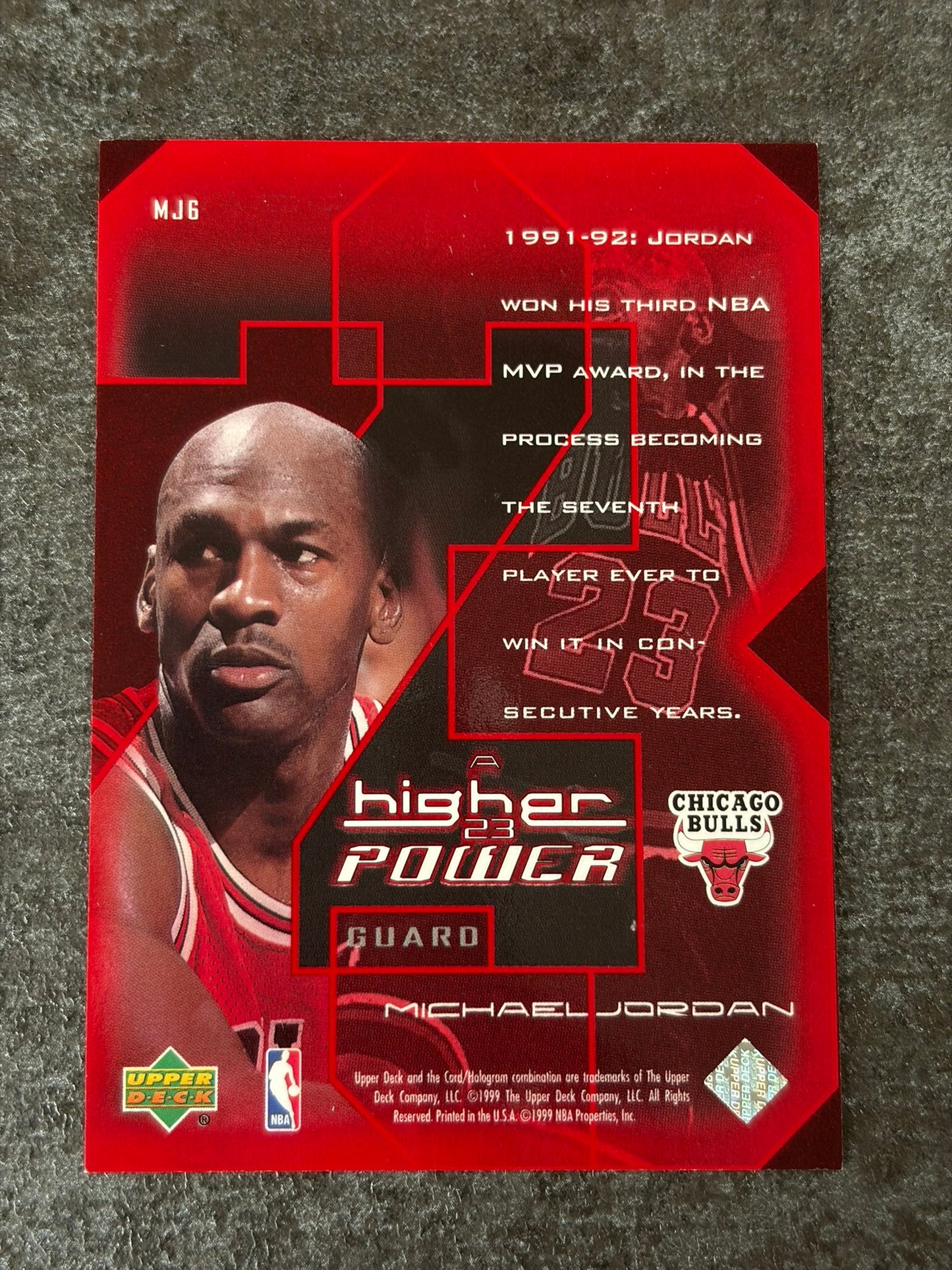 1999 Upper Deck A Higher Power #MJ6 Michael Jordan
