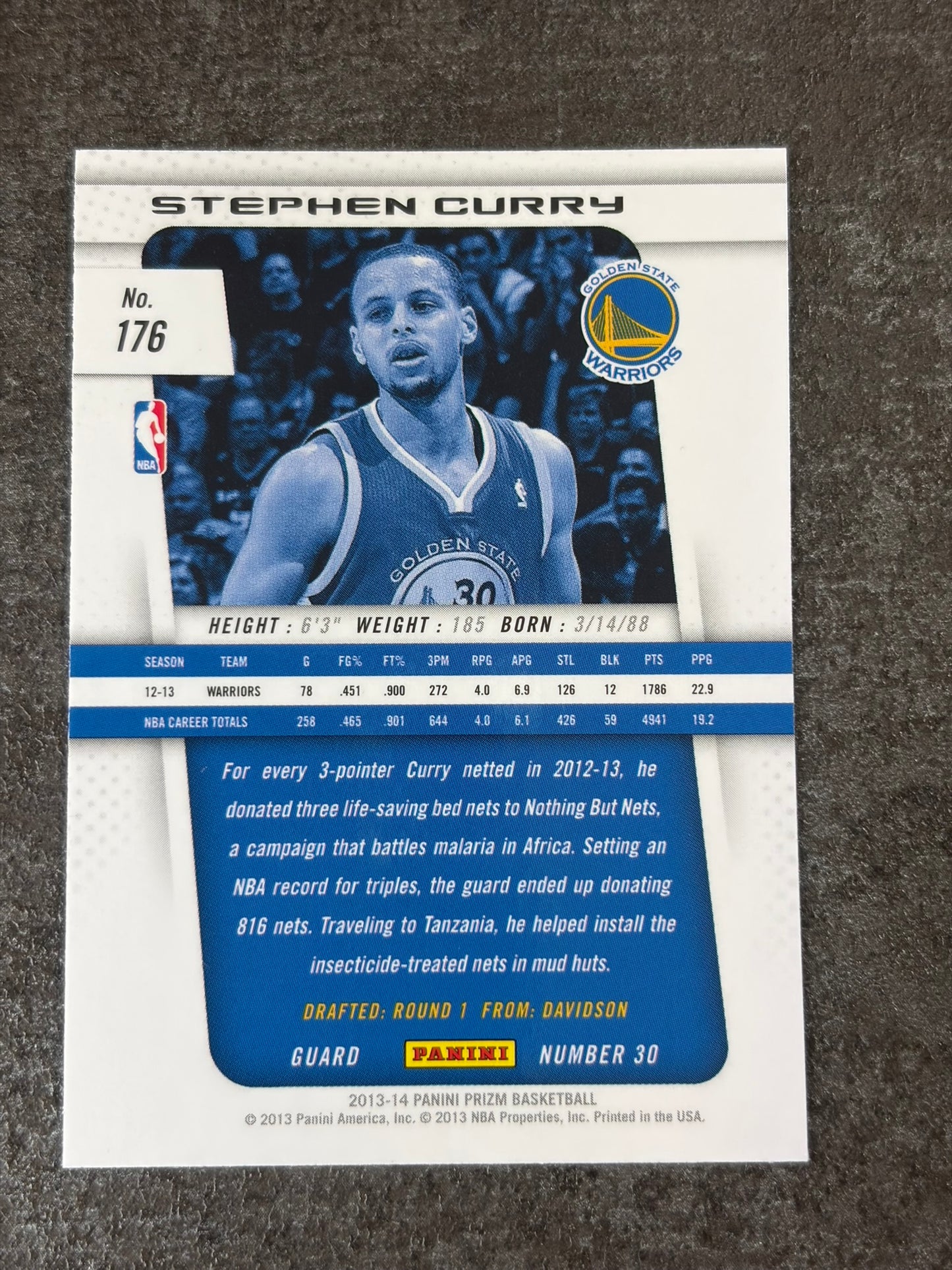 2013-14 Panini Prizm Stephen Curry  #176
